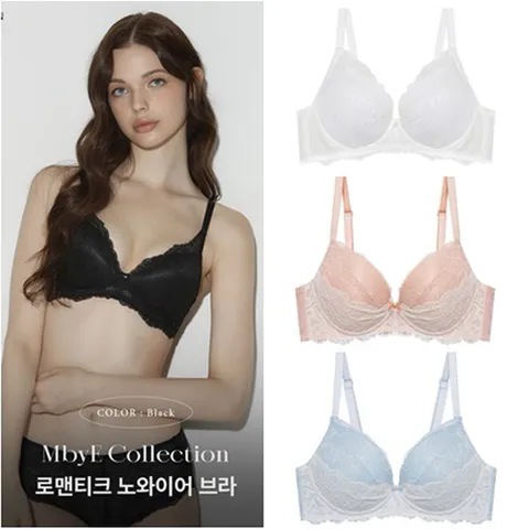 에블린[메리메]로맨틱 노와이어 브라_EBBREA3H4Q 4종택1, 없음, 라이트블루/85C