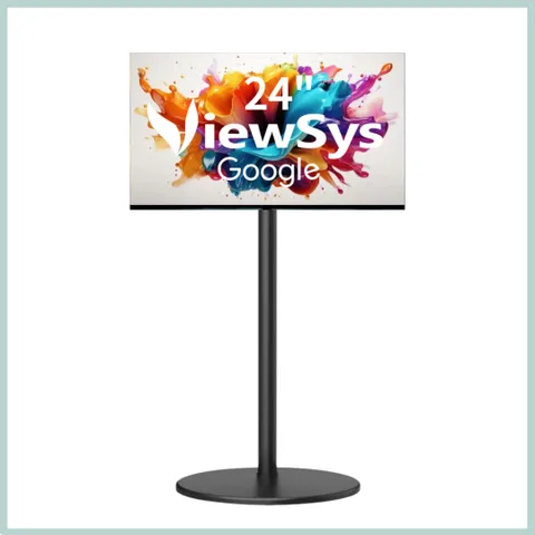 뷰시스 무빙 스마트 삼탠바이미 SET 이동식 TV 거치대 스탠바이미 삼성 M7 삼텐바이미 SET, 고객직접설치(스탠드..., VSM240SF(블..., 24인치