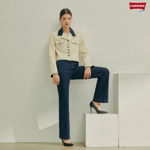 [론칭가99 900원] 까레라 세미와이드핏 여성 데님 1종(다크인디고), 26, 상세페이지참조, 26