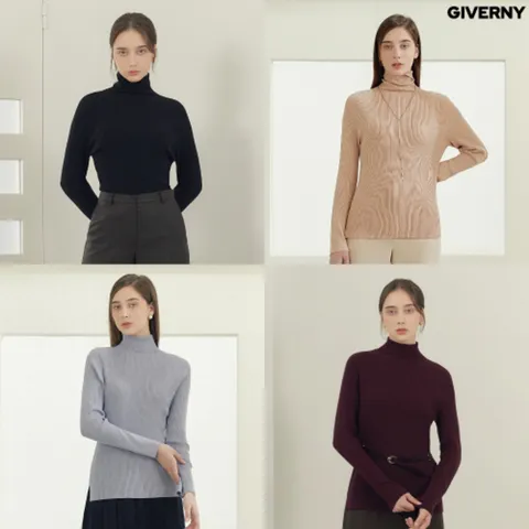 [KT알파쇼핑]지베르니 23FW 찰떡 니트 풀오버 4종, 상세페이지참조, 77