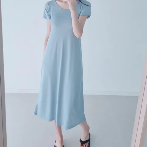 쿨링 아이스 냉장고 원피스 여름 썸머 인견 에어컨 시원한 선풍기 롱원피스 미디롱 반팔원피스 실크 여름잠옷 원피스잠옷 홈웨어 무지 편안한 데일리룩 캐주얼 빅사이즈 잠옷 썸머 바캉스, 블랙