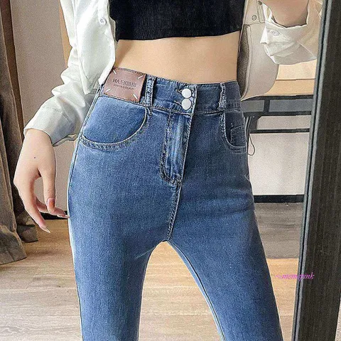 슬림핏데님부츠컷 아이스 쿨링 부츠진 10부 뒷밴딩 스판청바지 나팔바지 여름 쿨데님rst981, 상품선택, MMSp_블루-28