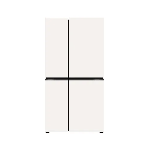 LG 디오스 냉장고 매직스페이스 오브제컬렉션 글라스 베이지 832L S834BB20, 베이지, 베이지