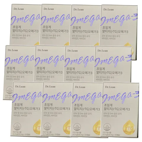 닥터린 초임계 알티지 오메가3 12개월 (30캡슐 x 12박스), 30정, 12개