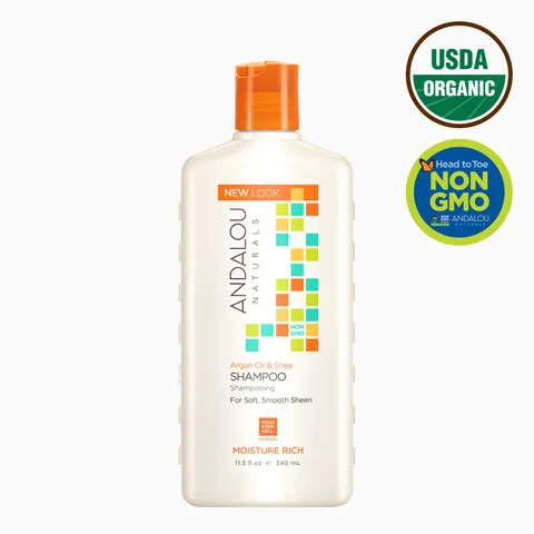 안달로우내추럴스 아르간 오일 시어버터 샴푸, 1개, 340ml