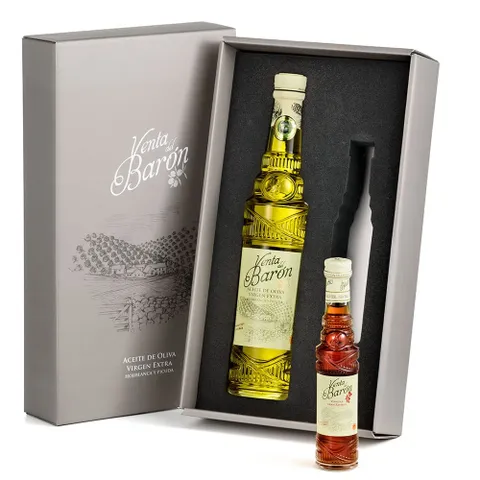 벤타 델 바론 Venta del Baron 엑스트라버진 올리브유 그랑 리세르바 셰리 식초 세트, 500ml, 2개