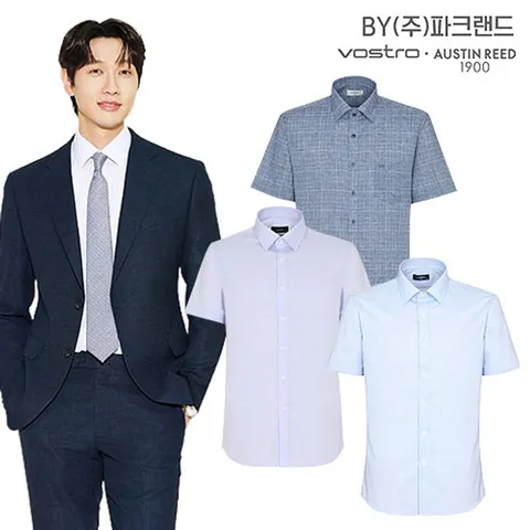 BY파크랜드 남성 여름 반팔 드레스 셔츠 데일리템 모음