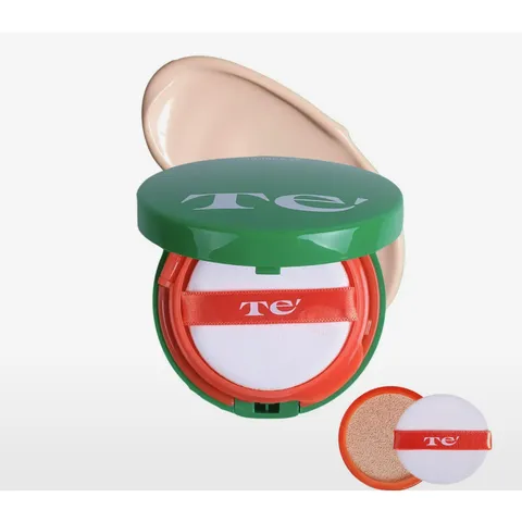 [본품+리필] 테 초록 35 쿠션 최화정선쿠션 14g [본사정품!] Te 톤업 데일리 리핏 선쿠션 무기자차, 14g, 1개