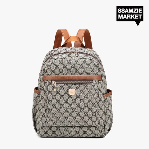 쌈지마켓 캐주얼 데일리 백팩 가방, 블랙