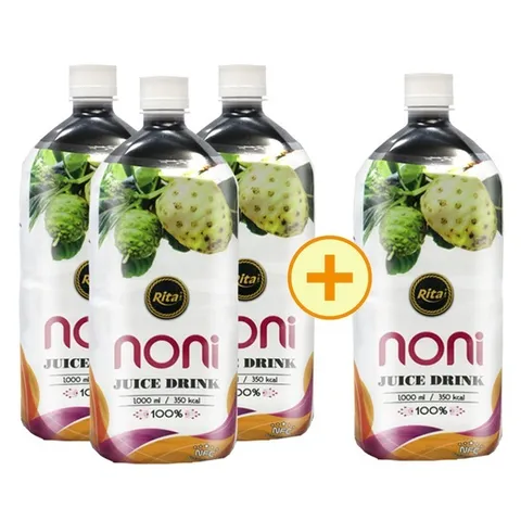 리타노니 [3+1] 리타노니주스 노니원액 1L 4병세트+노니분말100g 1L, 1개