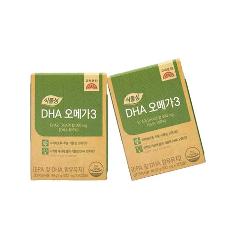 식물성 DHA 오메가3 60캡슐 X 1개 1개월분
