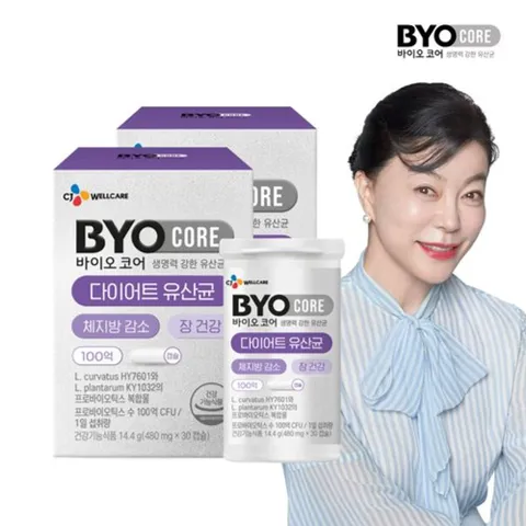 BYO [CJ공식] 바이오코어 다이어트 유산균 2박스/2개월분, 30정, 2개