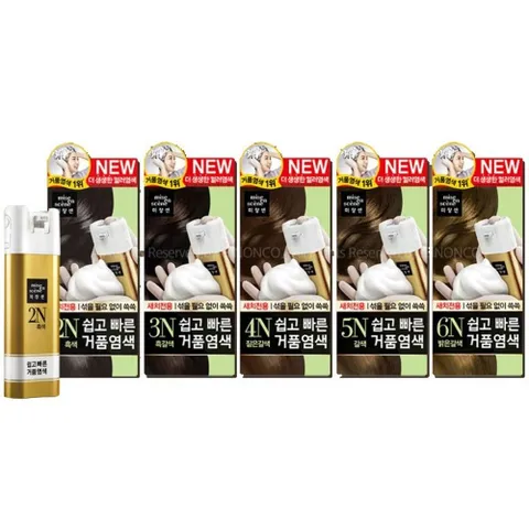 순수 가정용 염색약 쉽고 바르는 셀프 새치전용 대용량 미쟝센 커버 거품 새치 미용실 염색, 순수 가정용 염색약 쉽고 바르는 셀프 새치전용 대용량 미쟝센 커버 거품 새치 미용실 염색