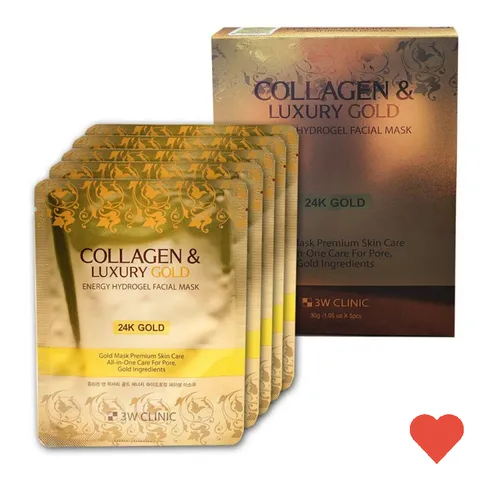 가정 잡화 3W 콜라겐 24K 골드 하이드로 겔 마스크팩