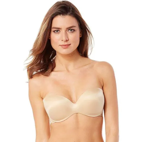 메이든폼 여성용 라이브 인 럭셔리 풀 커버리지 스트랩리스 멀티웨이 브라 DM9472, 40C, Latte Lift