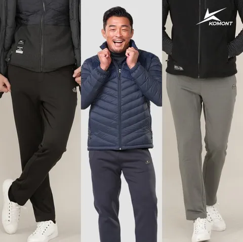 추성훈의 코몽트 앞 지퍼 트레이닝 기모팬츠 K04MP350