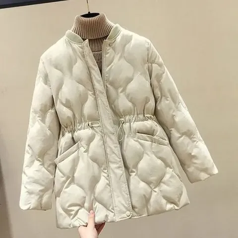 신상 심플 경량 웨이브 패딩 자켓 3COLOR_P330950056