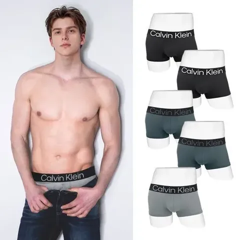 캘빈클라인 언더웨어 남성 팬티 드로즈 사각 5장 세트 NP2716O