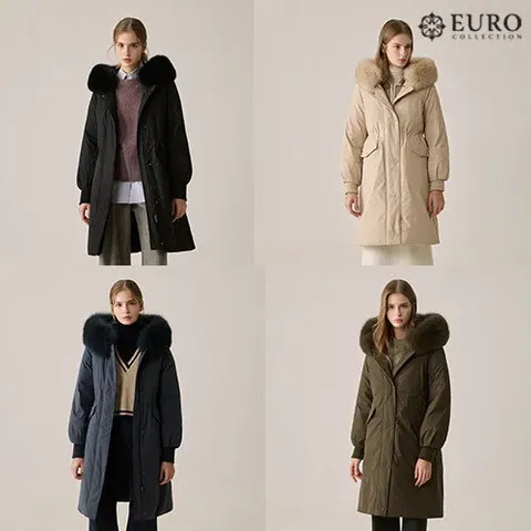 초특가 사가폭스퍼 래빗 풀스킨 구스다운 롱코트