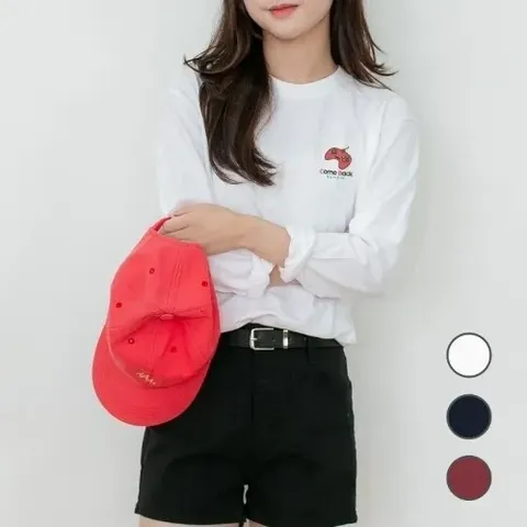 [험블스튜디오] 루즈핏 긴팔 티셔츠 롱 면 여성 (9393373)