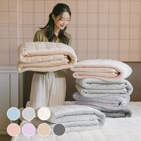 아망떼 소울메이트 고정밴드 플란넬극세사 침대패드SS