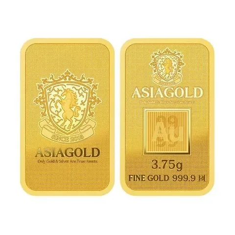 아시아골드 순금 24K 잠상 프레스 골드바 3.75g