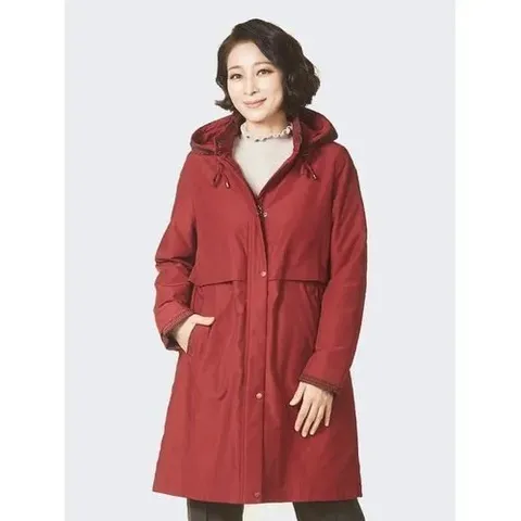 하노버 체크 포인트 패딩 트렌치 K214BB01_P320104737