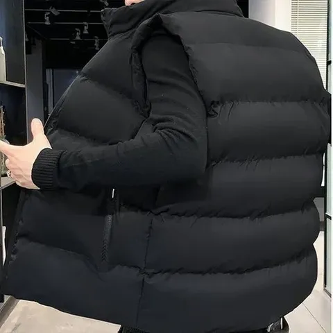 남자 겨울 베이직 누빔 기모 패딩 조끼 DMES-VEP-STS14245405