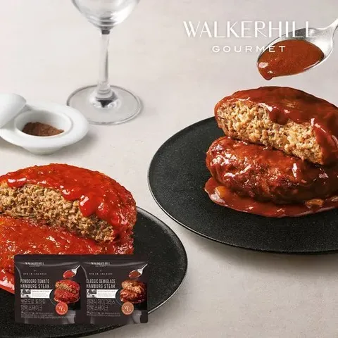 *워커힐 고메 함박 스테이크 180g * 15팩 (데미그라스 10팩+ 토마토 5팩)