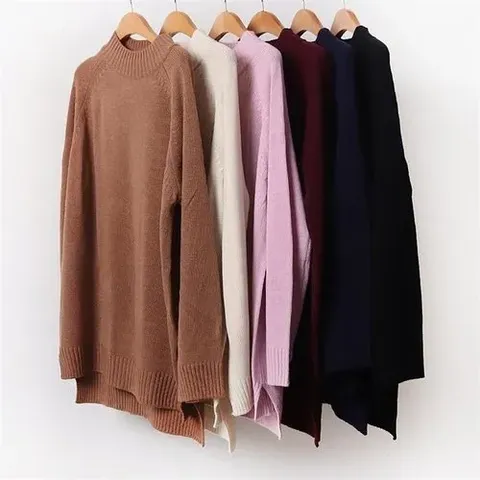 빅사이즈사랑해요 B373L110 루즈핏반폴라니트긴팔 RM