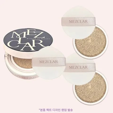 [메즈클라] [김호영 쿠션] 메즈클라 스킨케어 에어핏 커버 쿠션 본품(케이스랜덤) 1개 리필 2개