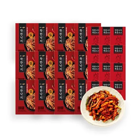 착한낙지12팩세트(손질낙지12팩+비법양념12팩)