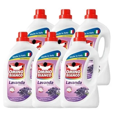 (무배) 이탈리아 오미노비앙코 향좋은 라벤더 드럼 일반 빨래 세탁 세제 용품 2L 6개 YM79