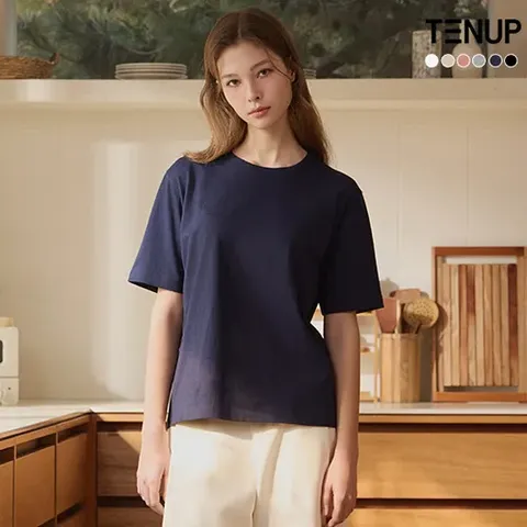 여성 퓨어코튼 100 튜블러 티셔츠 6종