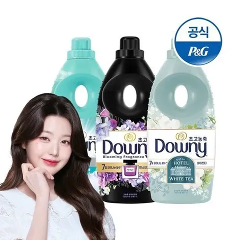 다우니 초고농축 섬유유연제 실내건조/향수컬렉션 1Lx3