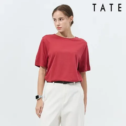 여성 오가닉 코튼 반팔 티셔츠 7종