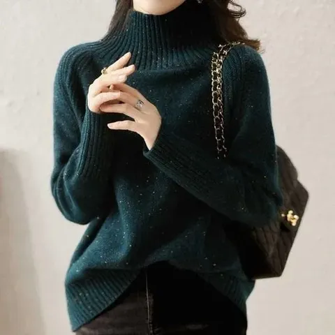 팅클 펄링 실크 니트 탑_P330407130