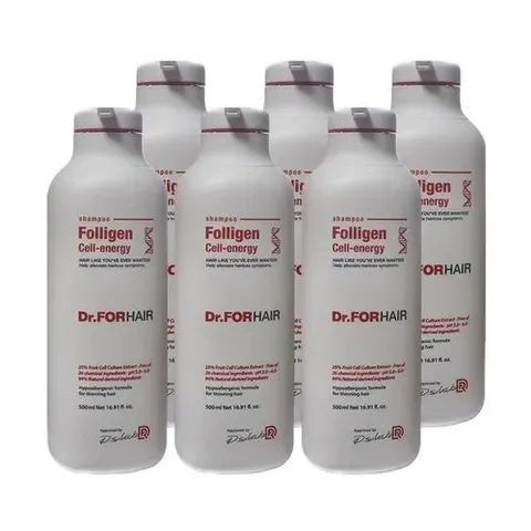 닥터포헤어 폴리젠 셀 에너지 샴푸 플로럴향 500ml 탈 모케어 6개 Ss