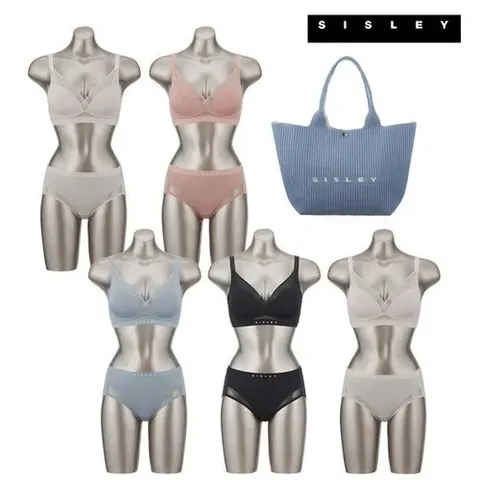 (전고객 쇼퍼백)(25SS) SISLEY 핫썸머 데일리 브라팬티 패키지(4+1, 총 5세트)