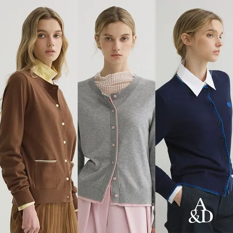 [A&D] 에이앤디 26FW 스티치포인트 니트자켓3종