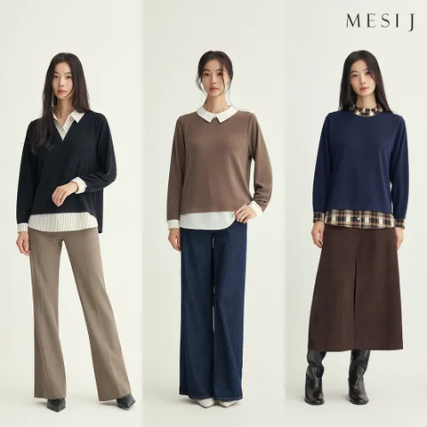 [메시제이]레이어드 블라우스 3종 ( with 배우 윤소이 )