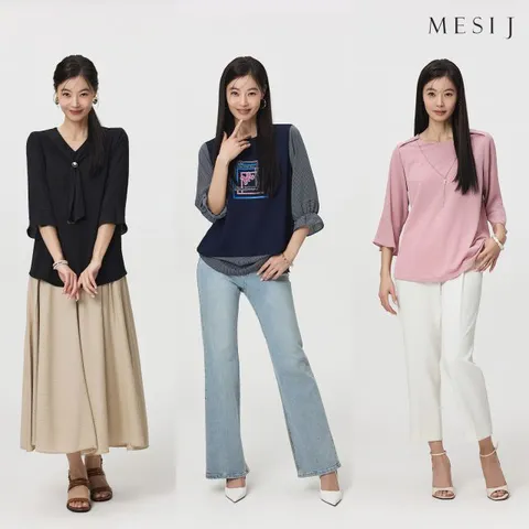 메시제이 그레이스 블라우스 3종