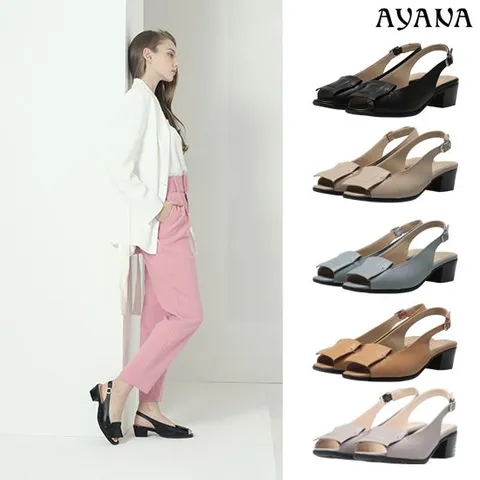[아야나] 여성 양가죽 주디 토오픈 샌들