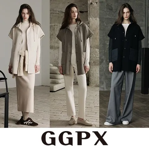 GGPX 패딩블록 후디 롱1종(25FW)