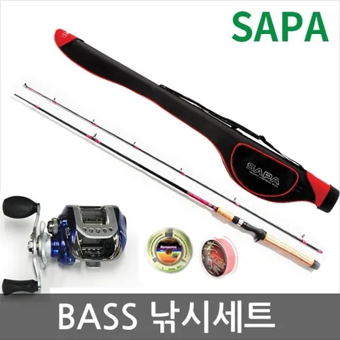 싸파 베이트 바다 민물 낚시세트 - 선상 다운샷, 배스낚시, 방파제, 갯바위