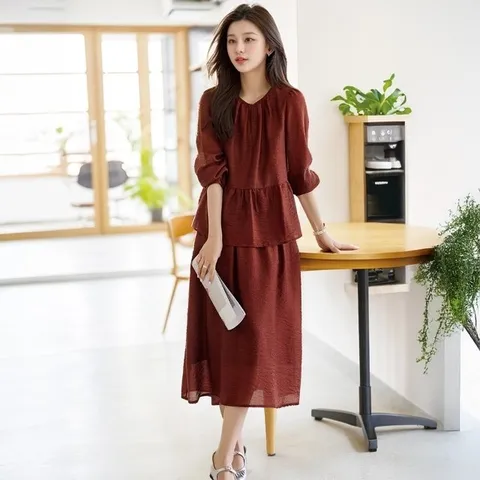 비비아체 쎄뇨라 블라우스+스커트