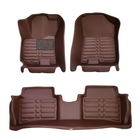 싼타페TM(18-20) 짚 카매트 차 바닥 발판 브라운 (WC446AE)