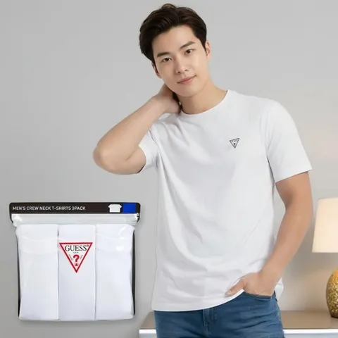[코스트코] 게스 남성 크루 티셔츠 3매