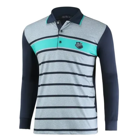 남성 스트라이프 골프 카라티 LM-KAAG-702-그레이