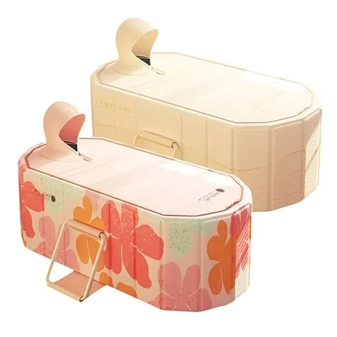 1인용 미니 사우나 반식욕조 접이식 와이드 욕조 덮개형 M (WFJGPEO)